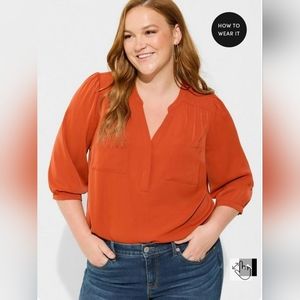 Torrid crepe de chine harper